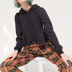 brand new urban outfitters peplum hoodie